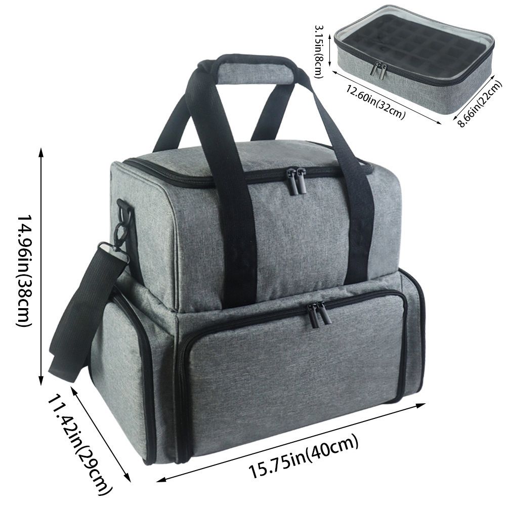 Nail Polish Storage Bag, Nail Polish Case Organizer, Removable Pouches Nail view 5