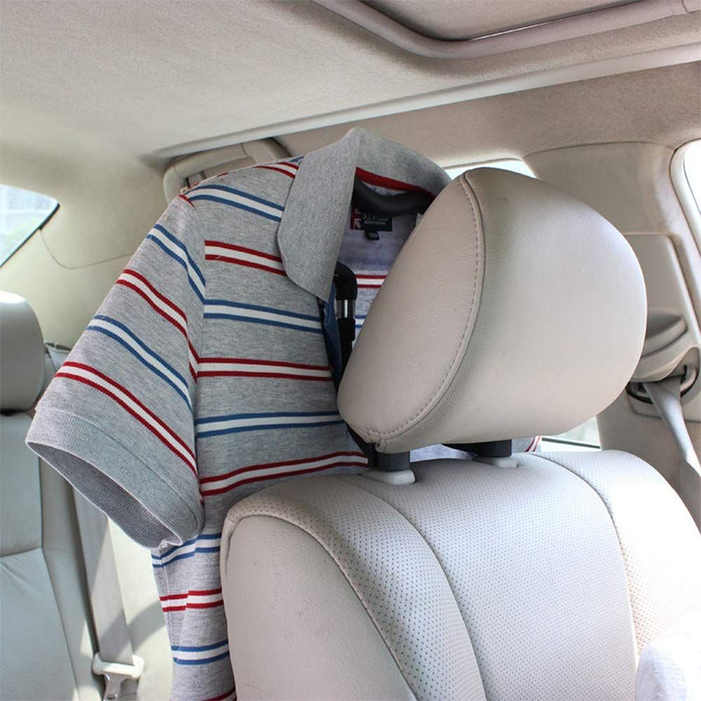 Car Coat Hanger Headrest Back Seat Coat Hanger Multifunctional Car Hanger for view 5