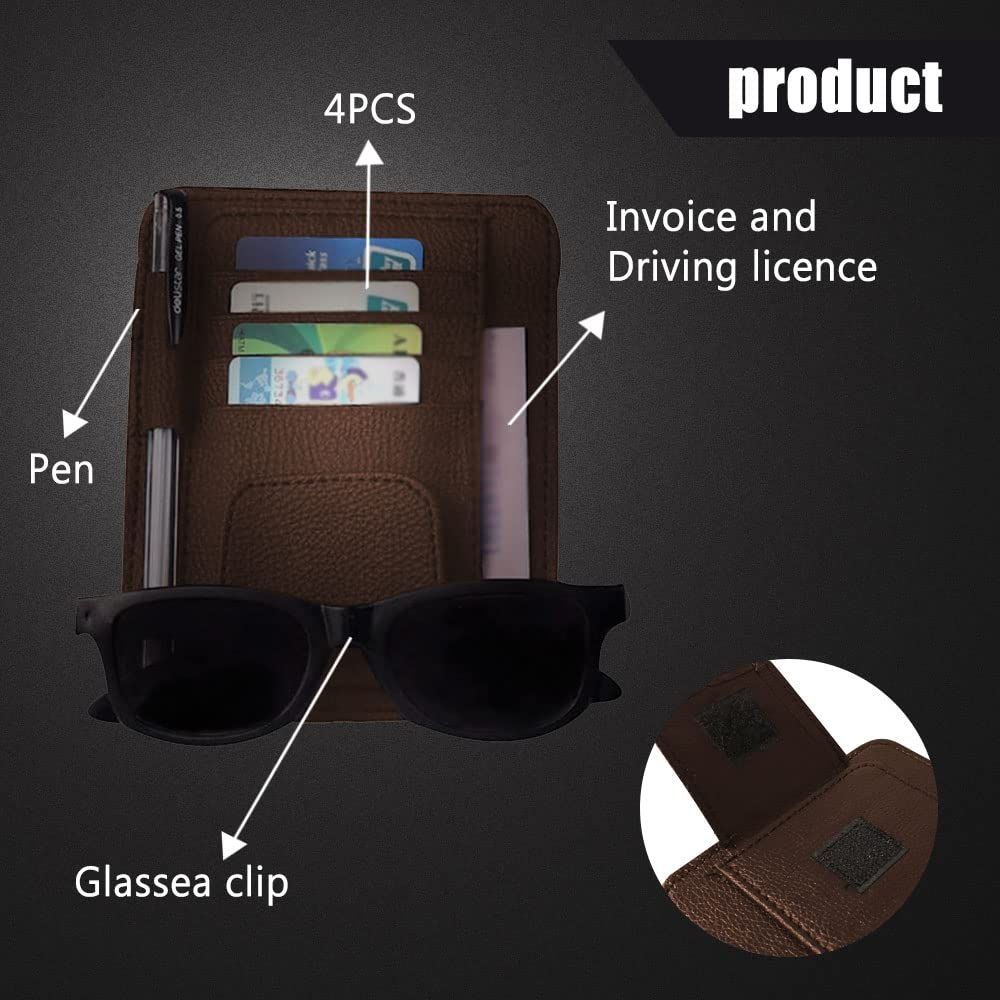 1 Pack Car Sun Visor Organizer view 2