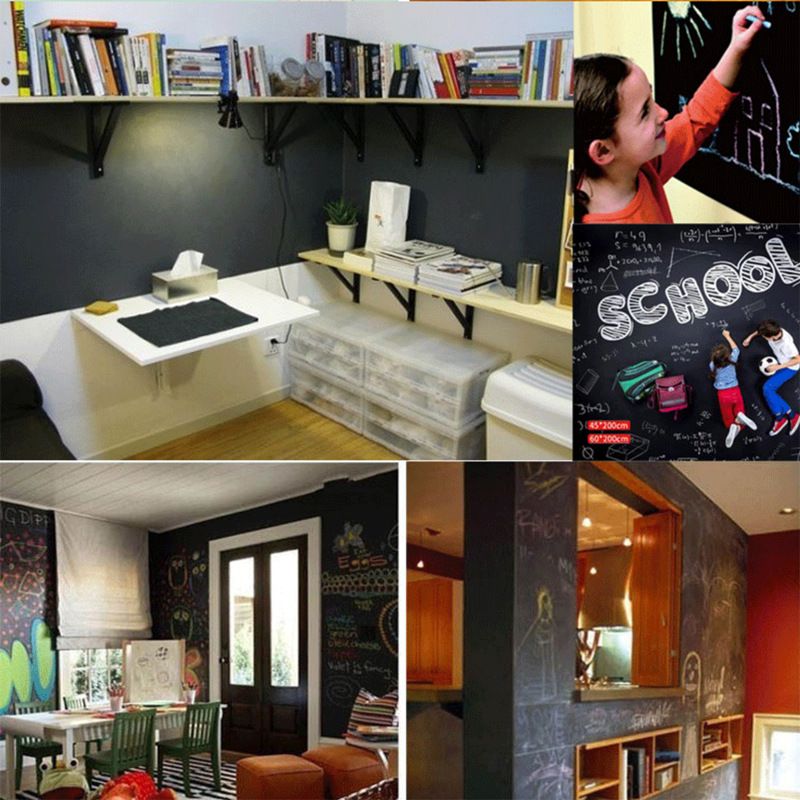 Self-Adhesive Blackboard Removable Chalkboard Wall Sticker for Home view 4