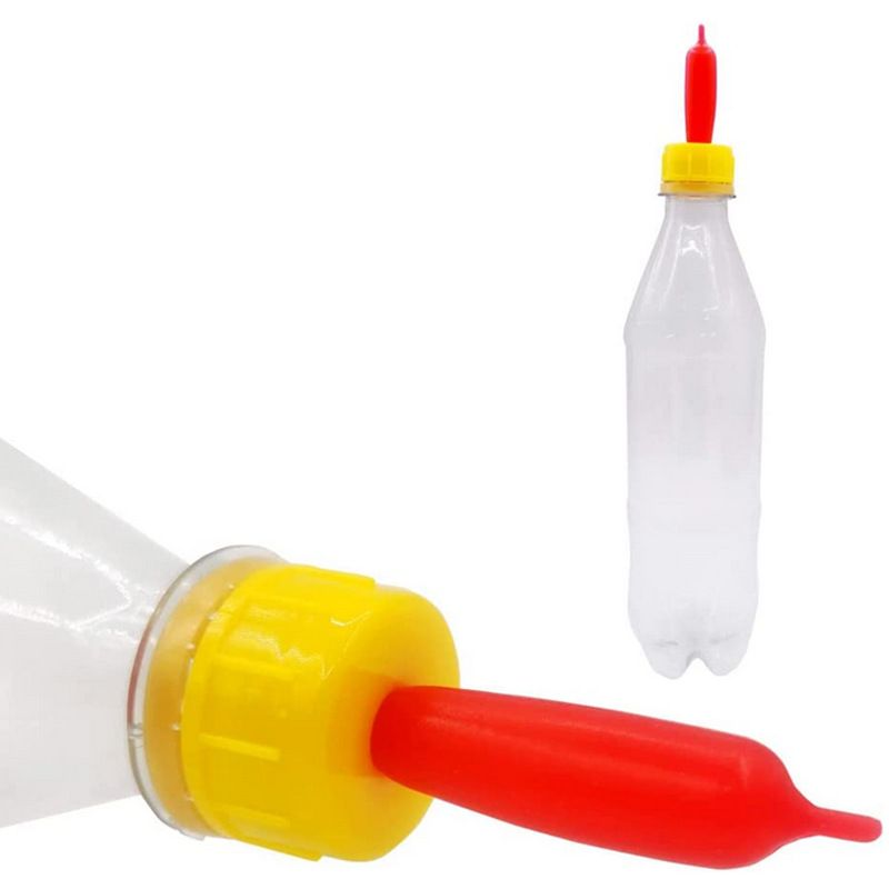 2-Pack Nipple for Goats Milk Drink Bottle Nipple Soft Rubber Teat for Small view 2