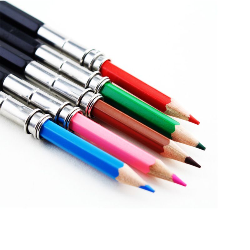 Pencil Extenders 4PCS Adjustable Pencil Lengthener Tool Coupling Device for view 4