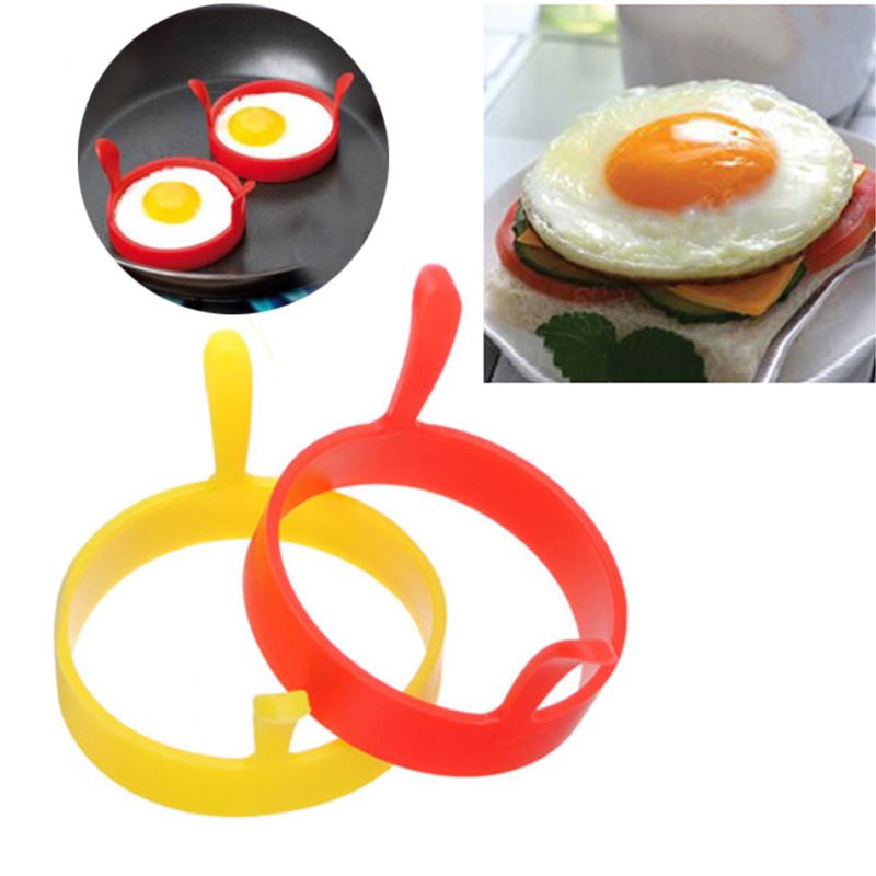 Nonstick Food Grade Silicone Egg Maker Pancake Rings Dishwasher Safe Gift For view 2