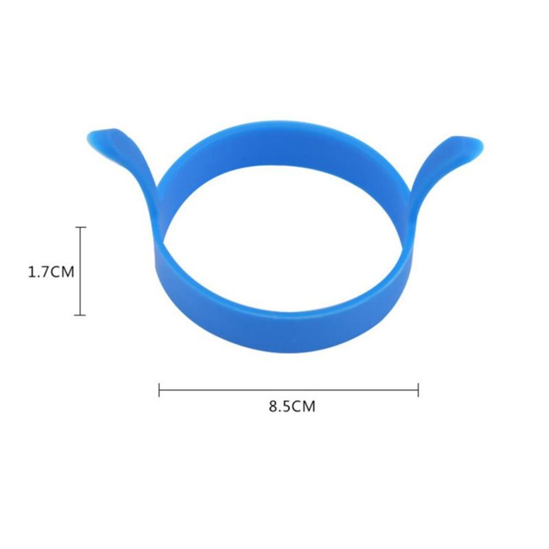 Nonstick Food Grade Silicone Egg Maker Pancake Rings Dishwasher Safe Gift For view 3