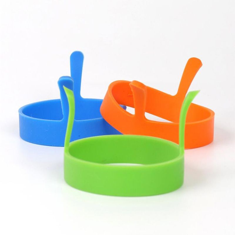 Nonstick Food Grade Silicone Egg Maker Pancake Rings Dishwasher Safe Gift For view 4