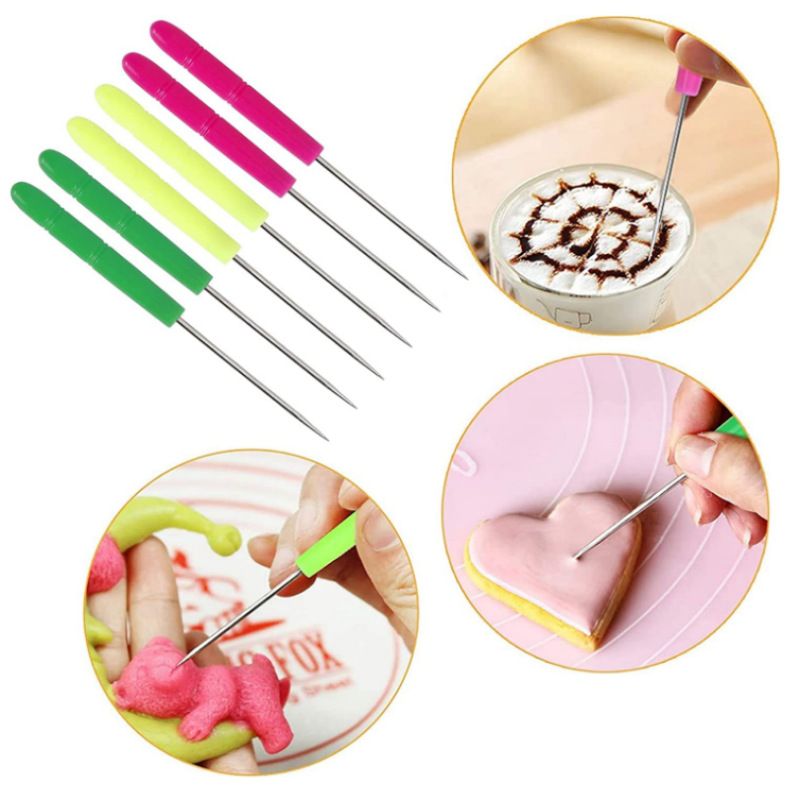 14 Pieces Cake Decorating Tool Set Cookie Tools Decorating Kit Brushes Scriber view 5