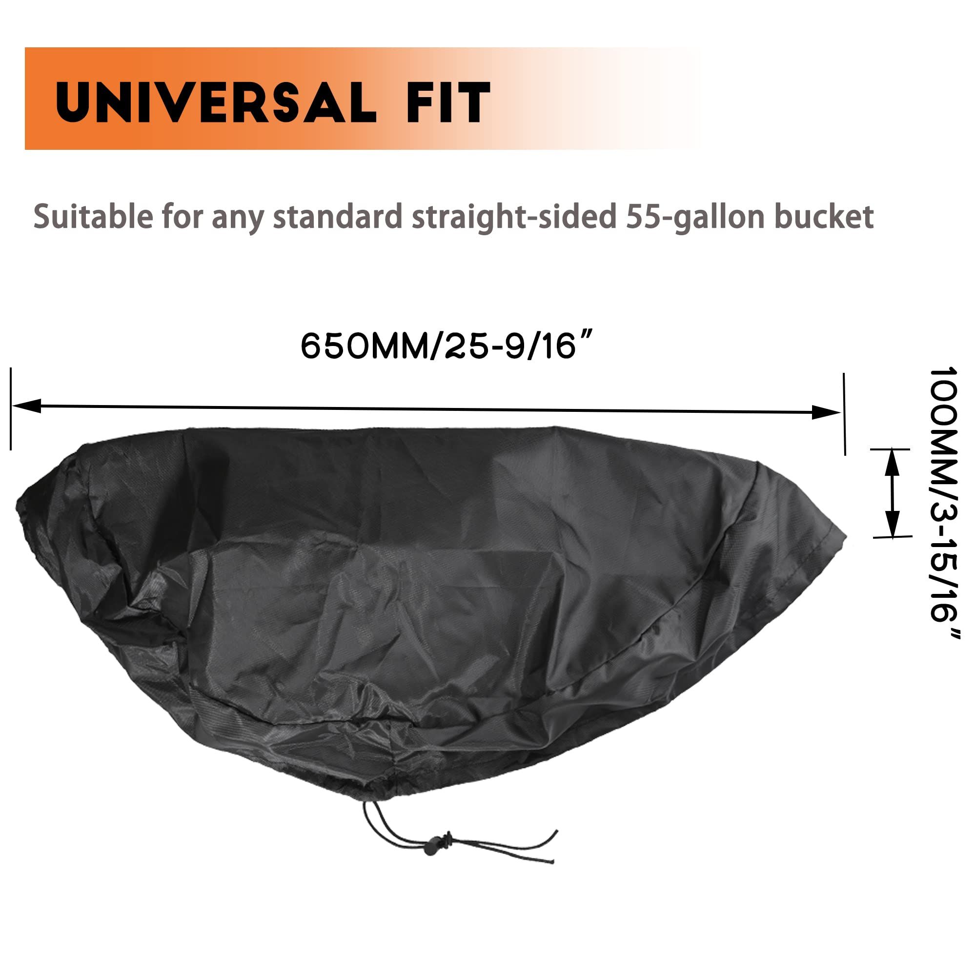 2 PACK Stretchable Adjustable Drum Cover with Drawstring view 5