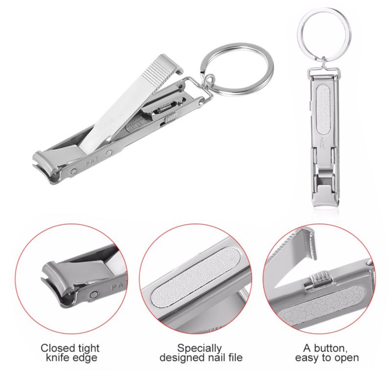 Nail Clippers Ultra-Thin Foldable Hand Toe Nail Clippers Cutter Trimmer view 5