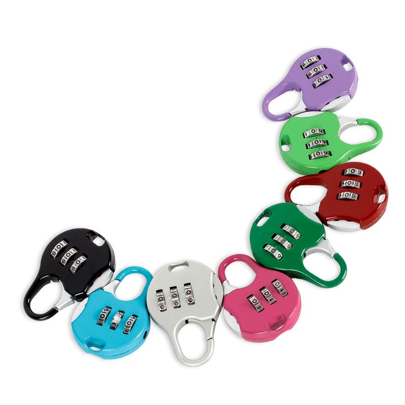 3 Digit Combinations Padlock The Safe Cipher Lock Resettable Code Lock view 2
