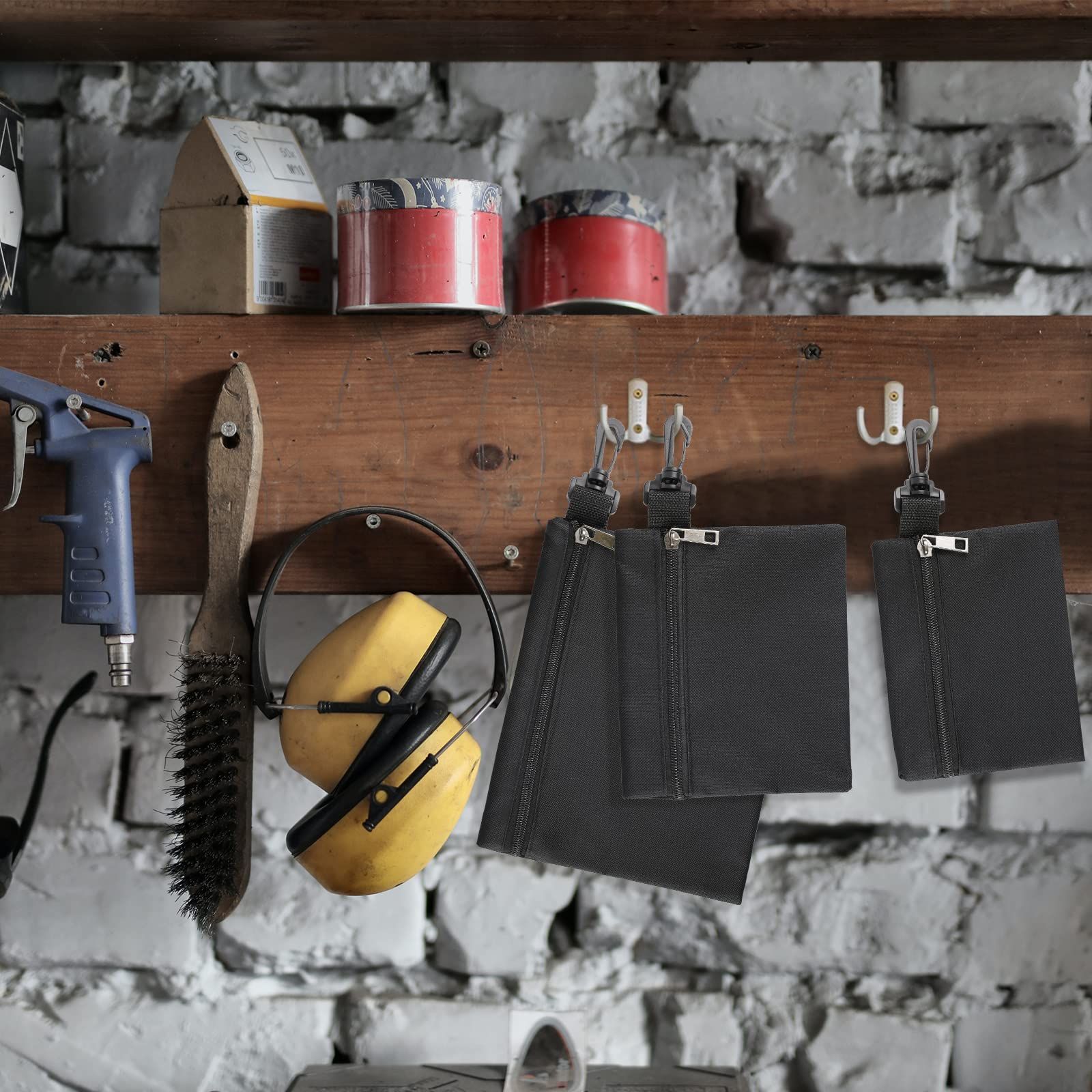 3 Pack Multipurpose Small Tool Bags Canvas Tool Bags Heavy Duty Tool Pouch view 5