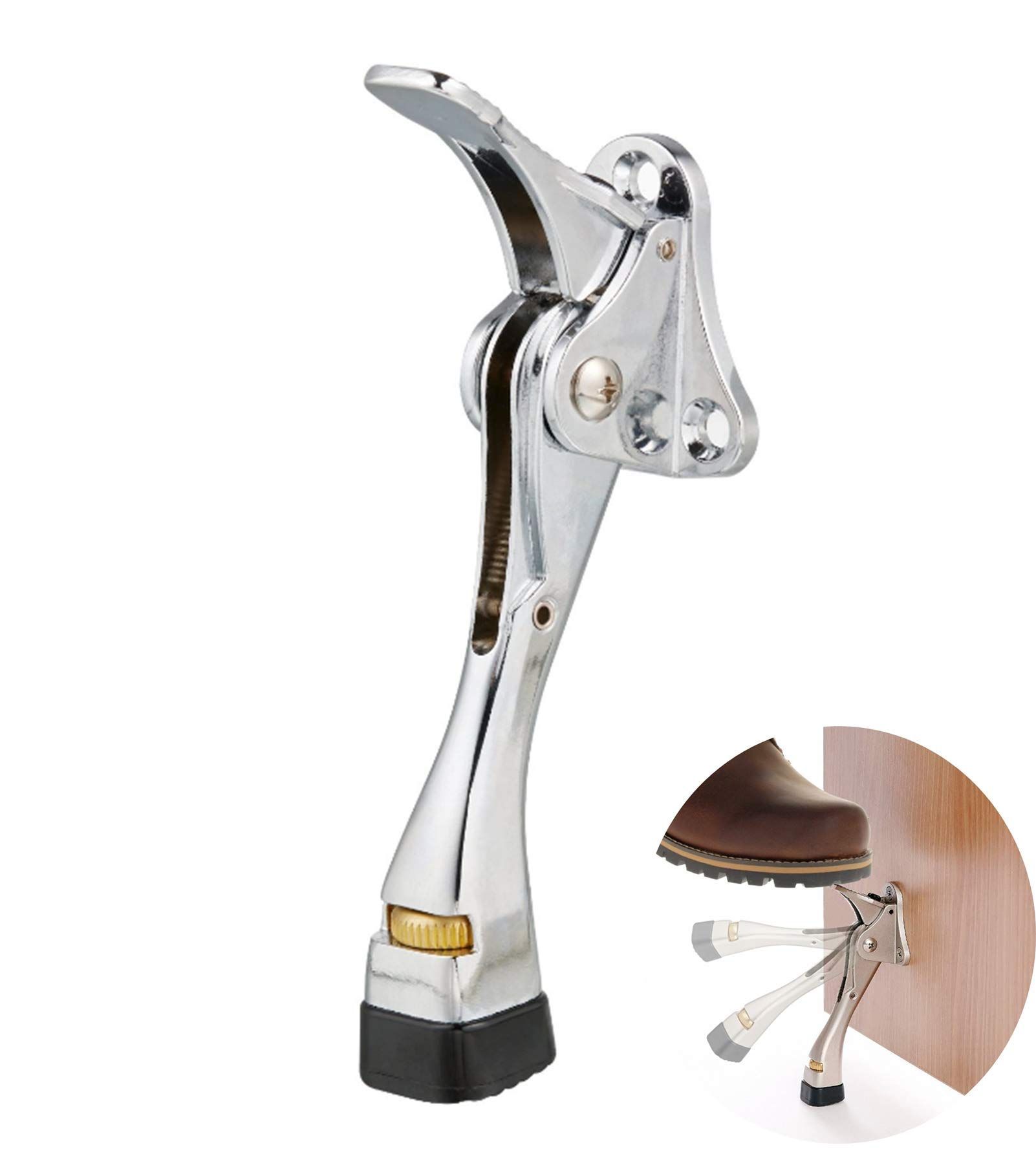 Pedal Kick Down Door Stop Stopper Easy Step Door Kick Doorstop