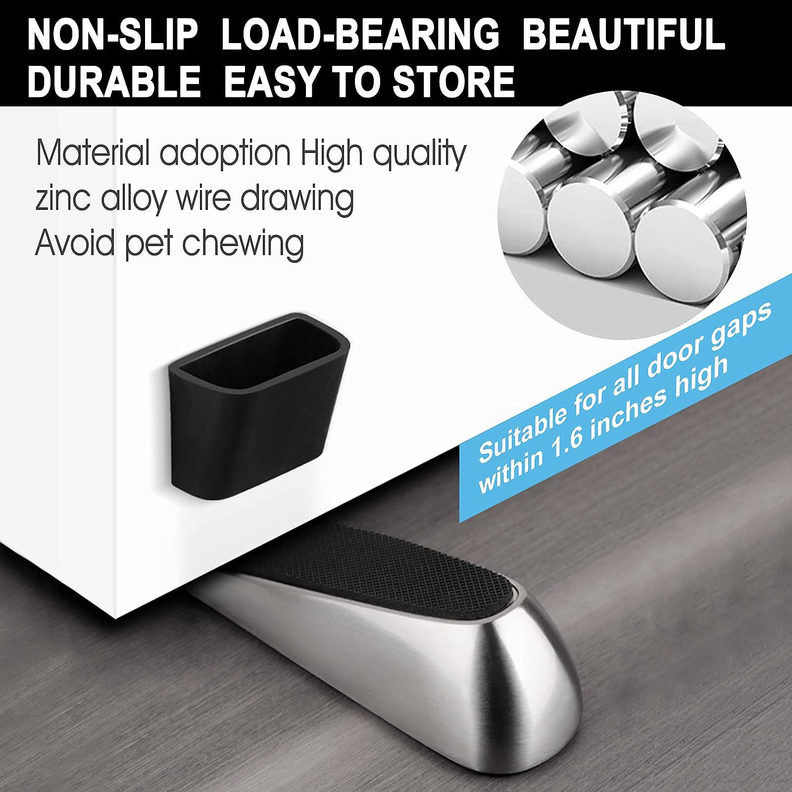 （2Pack）Strongest Door Stoppers Heavy Duty Door Stop Wedge Doorstop Quality view 5