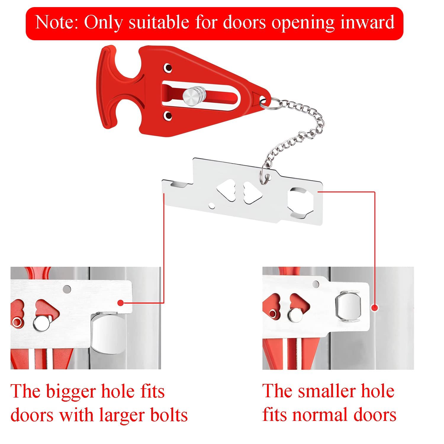 Portable Door Lock for Hotel Home Apartment view 3