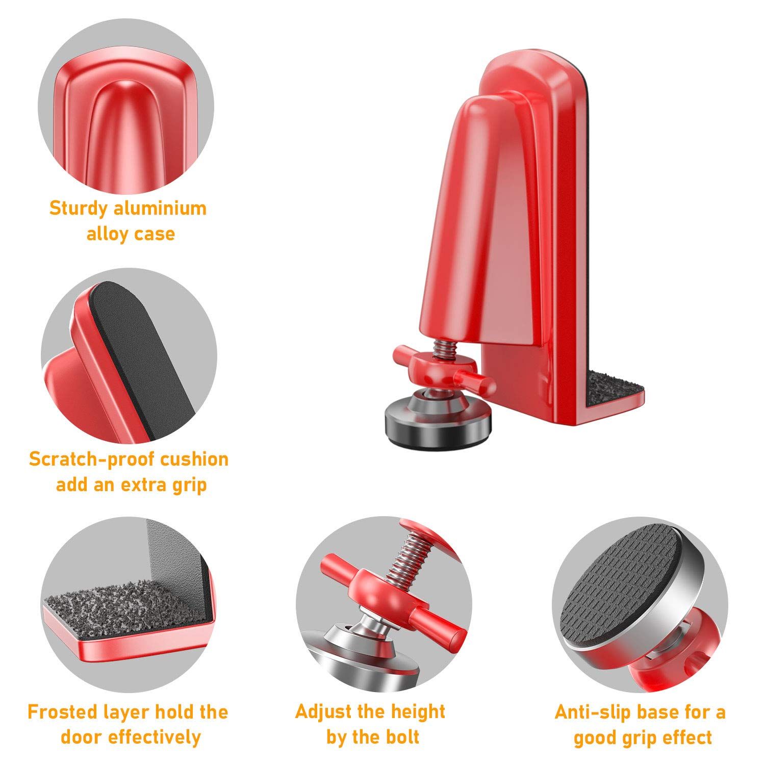 Door Stoppers Security - Portable Door Jammer for Travel Security Anti Theft view 4