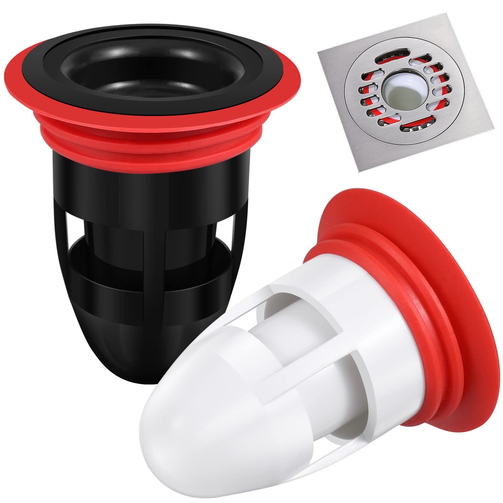 2pcs Shower Floor Drain Backflow Preventer