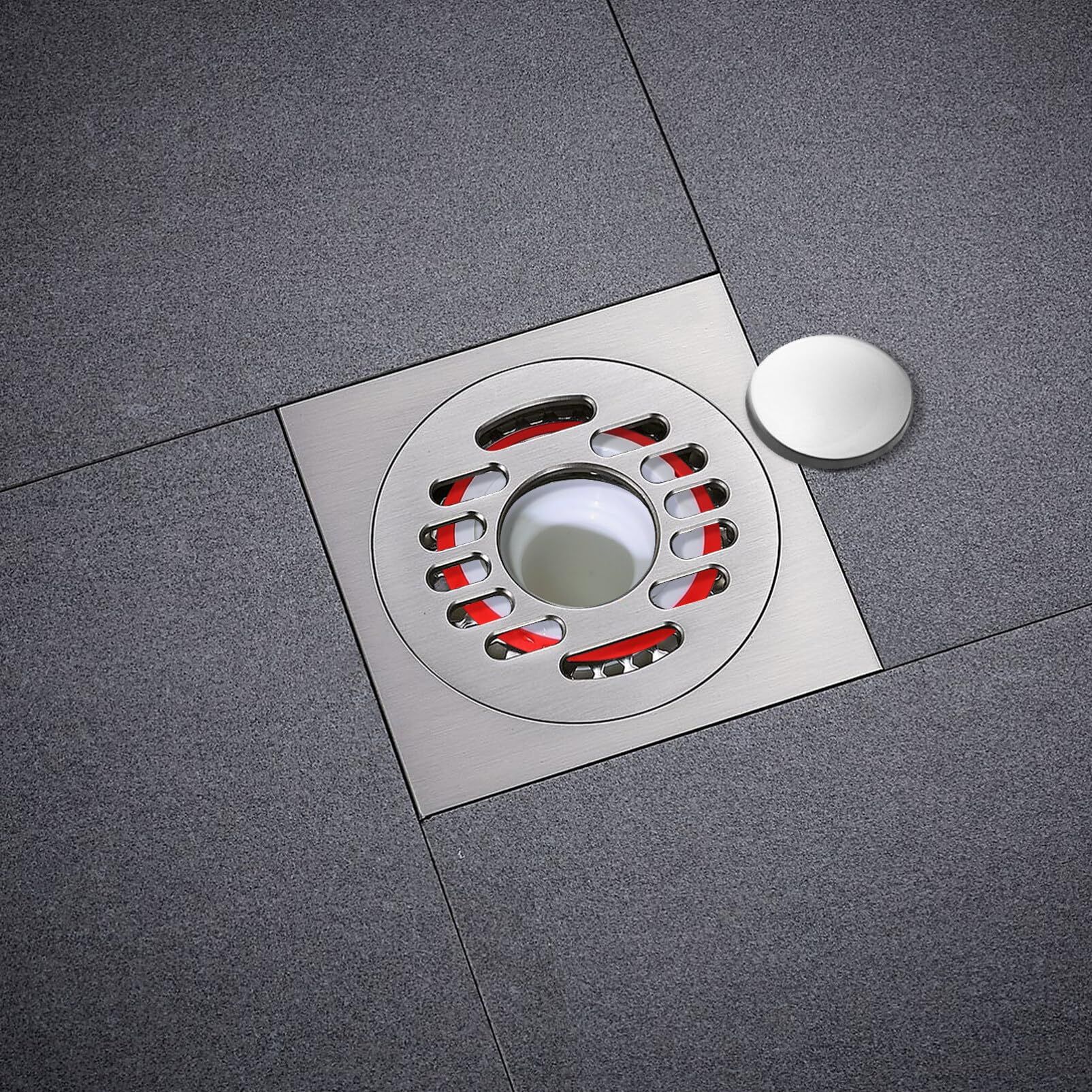 2pcs Shower Floor Drain Backflow Preventer view 4