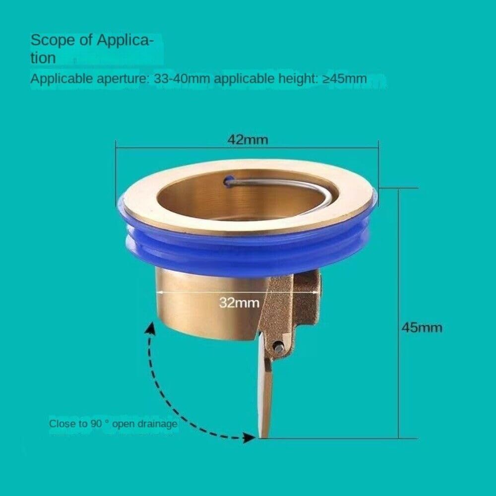 Shower Floor Drain Insert Drain Plug Anti-Odor Plug Sewer Core One Way Drain view 4