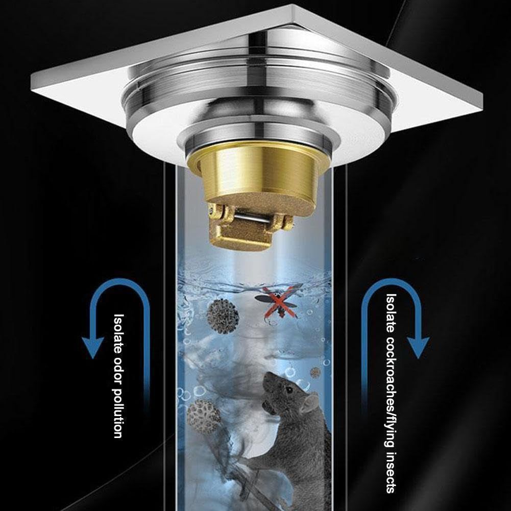 Shower Floor Drain Insert Drain Plug Anti-Odor Plug Sewer Core One Way Drain view 5