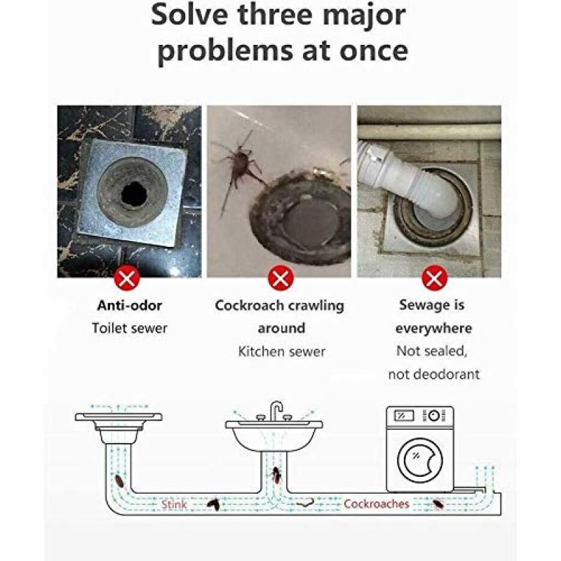 Rubber Anti-odor Floor Drain Shower Waste Water Drainer view 5