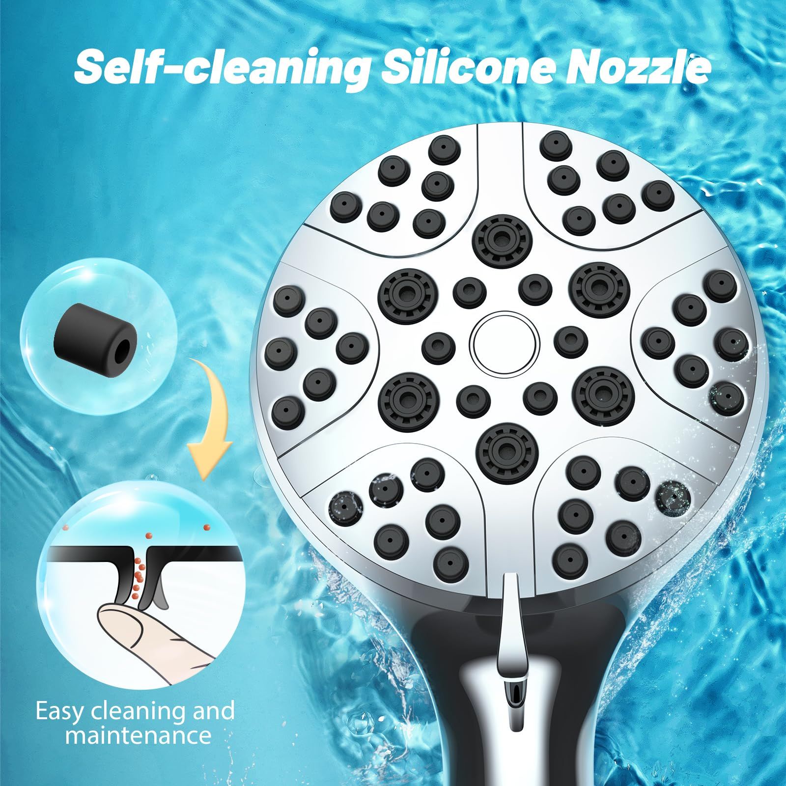High Pressure Shower Head with Handheld view 2