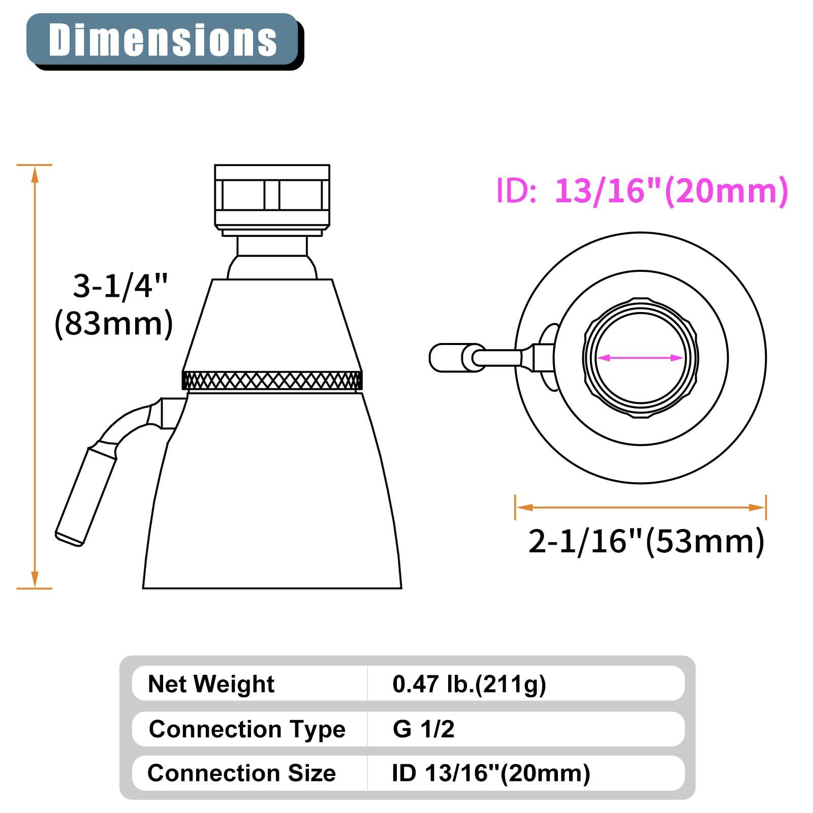 High Flow Shower Head Brushed Nickel view 2