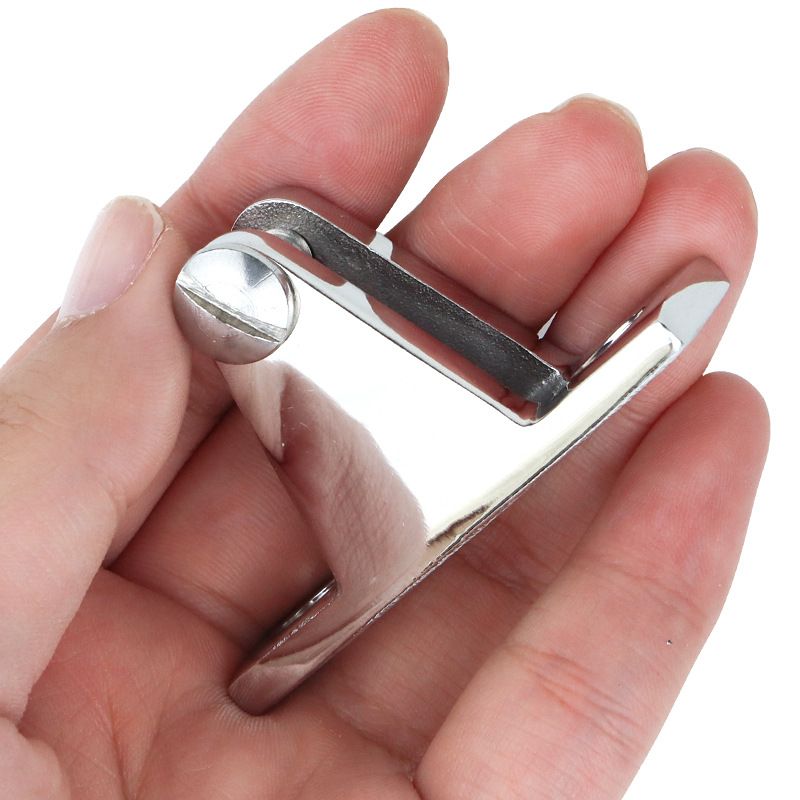 2 PCS Marine Boat Deck Hinge Mount Top Fitting Hardware 316 Stainless Steel A view 4