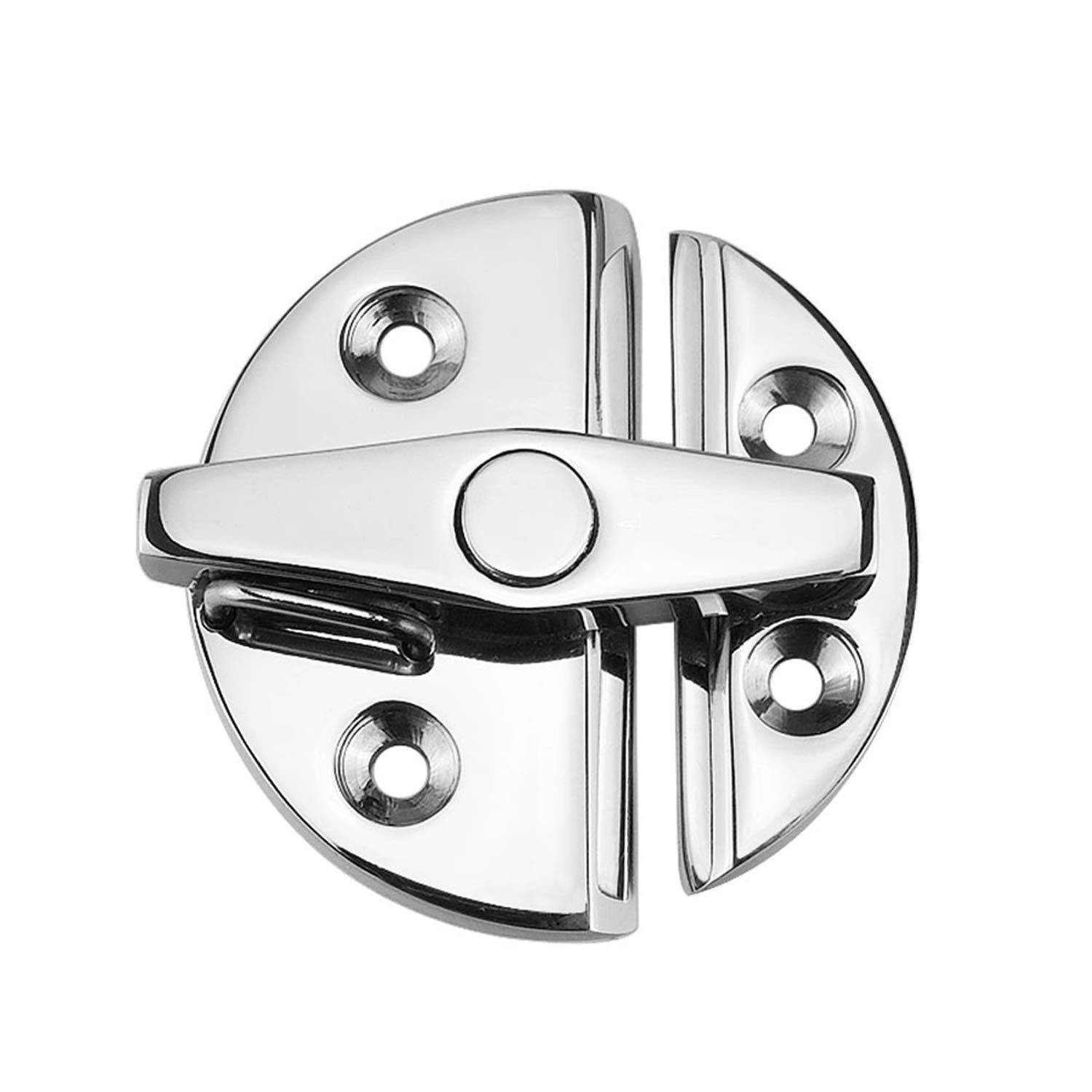 Marine Grade 316 Stainless Steel 2-1/4" (57mm) Turn Twist Button Door Catch