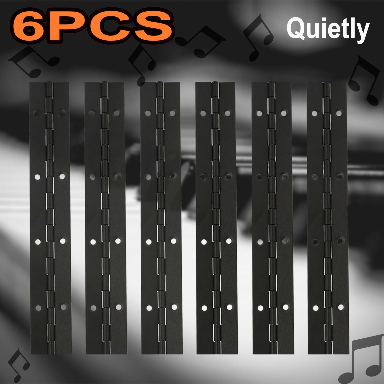 6Pack 8Inch Piano Hinges view 3