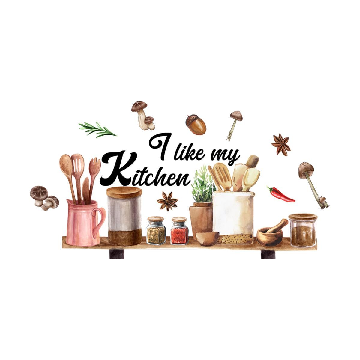 Kitchen Wall Stickers Kitchen Quotes Wall Decals I Like My Kitchen Wall Decals