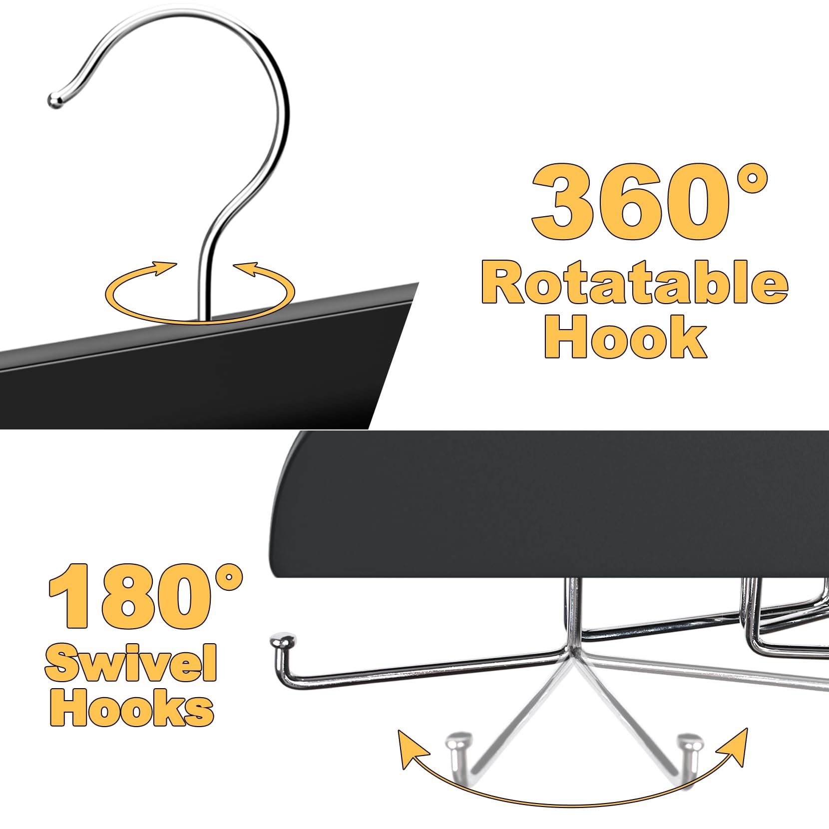 Tank Top Hanger with 20 Foldable Metal Hooks view 2