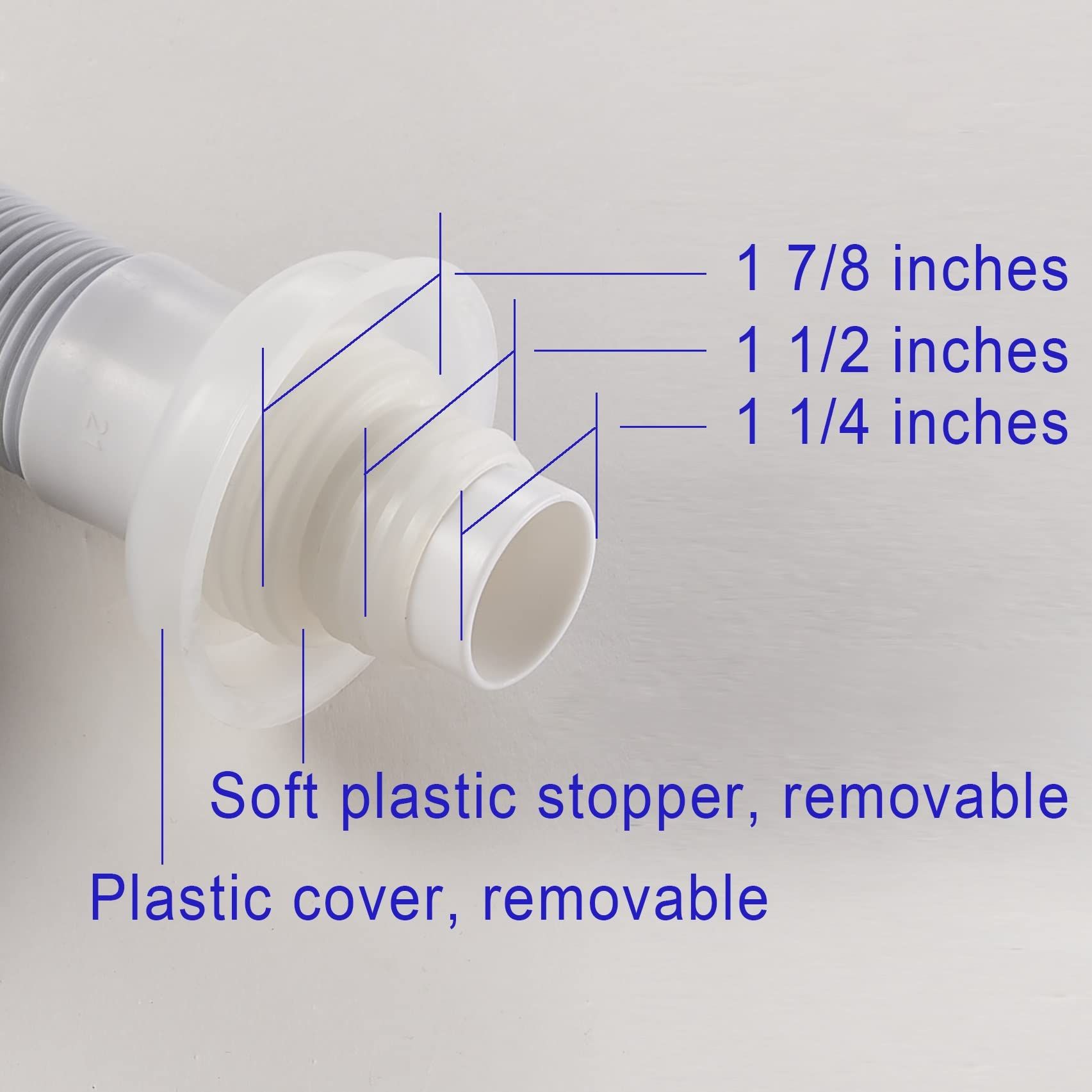 1-1/4 Inch Anti-Odor Expandable Flexible Universal Sink Drain Pipe Wash Basin view 2