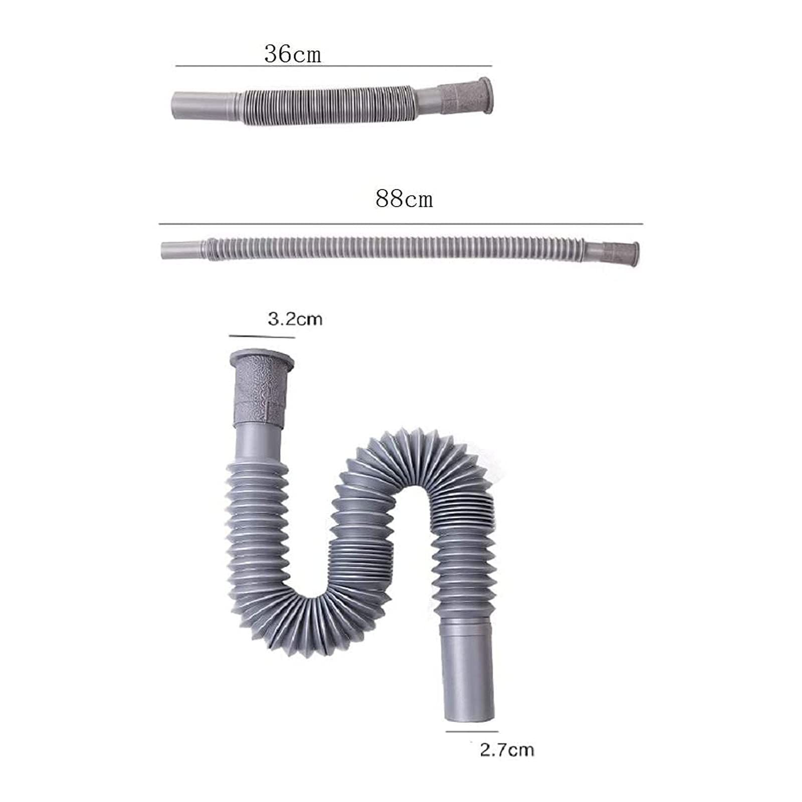 Universal Wash Basin Sink Drain Pipe view 2