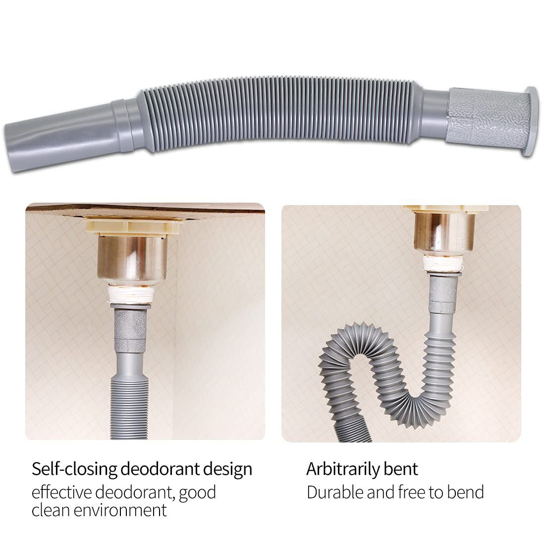 Universal Wash Basin Sink Drain Pipe view 5