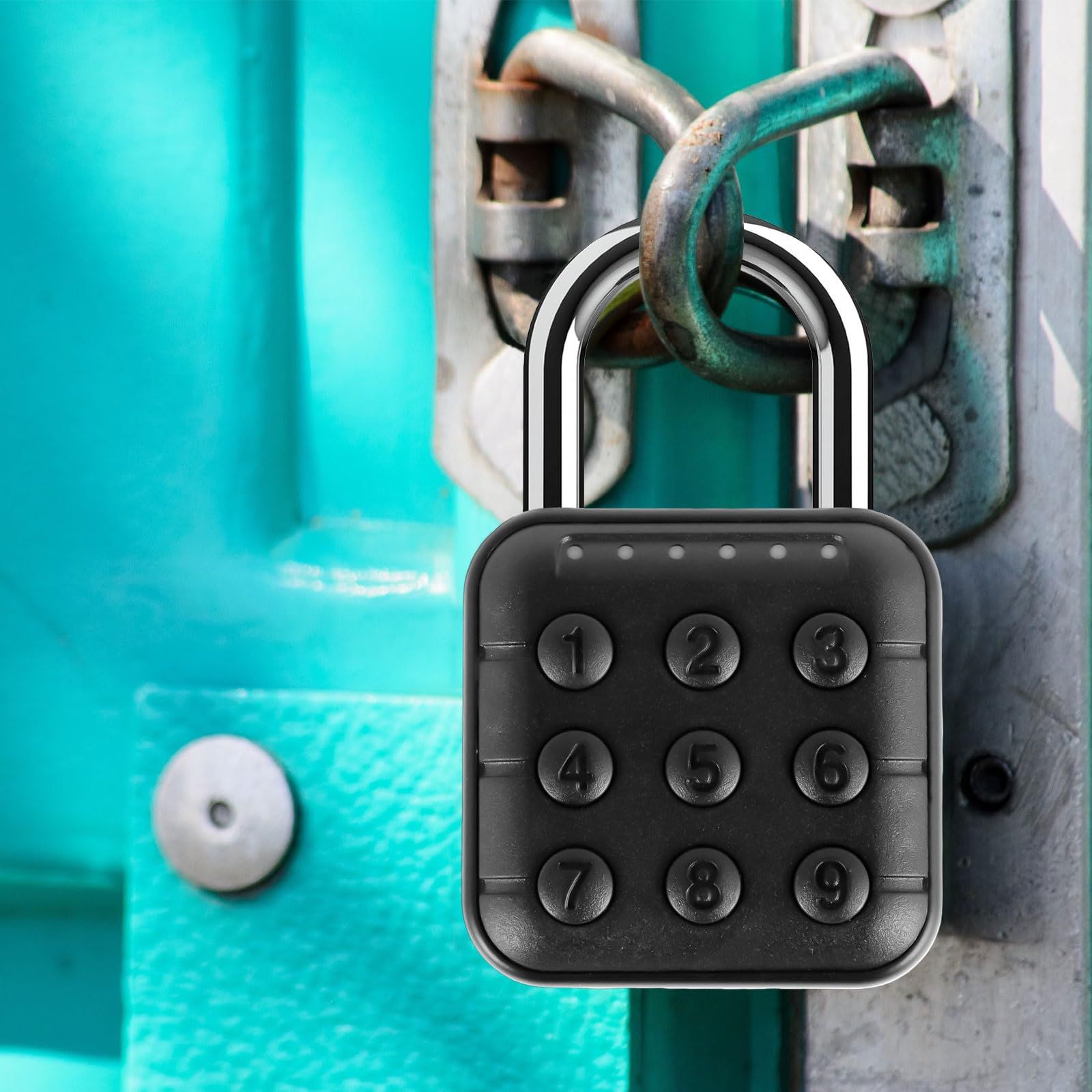 Combination Lock, 6 Digit Password Locker Lock Aluminum Alloy Code Digital view 2