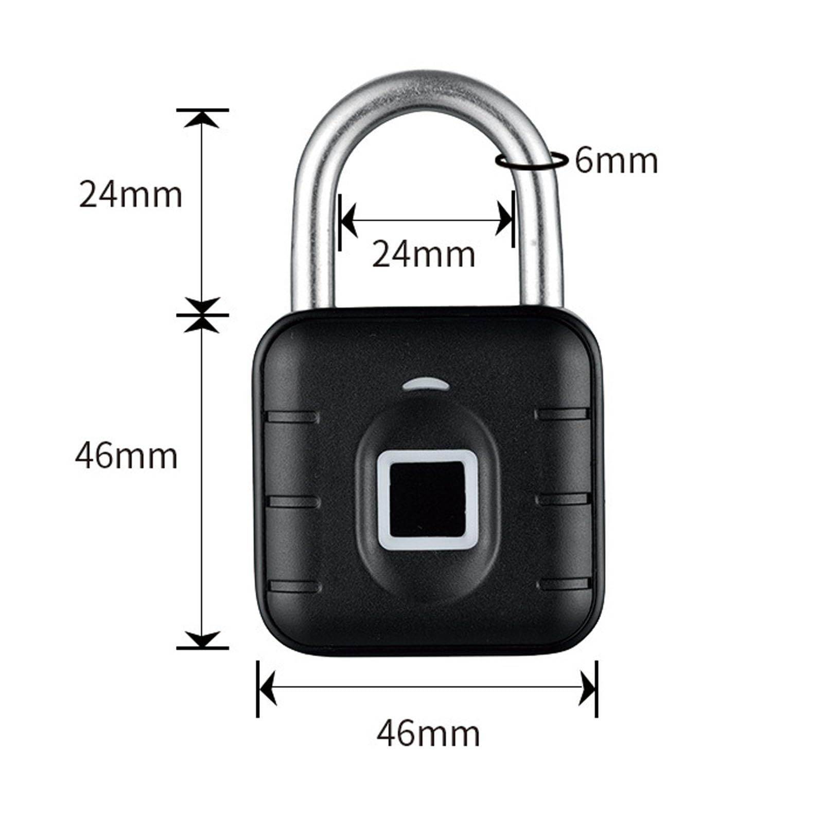 Fingerprint Lock Biometric Smart Keyless Locker Small Rainproof for Bags for bags view 2