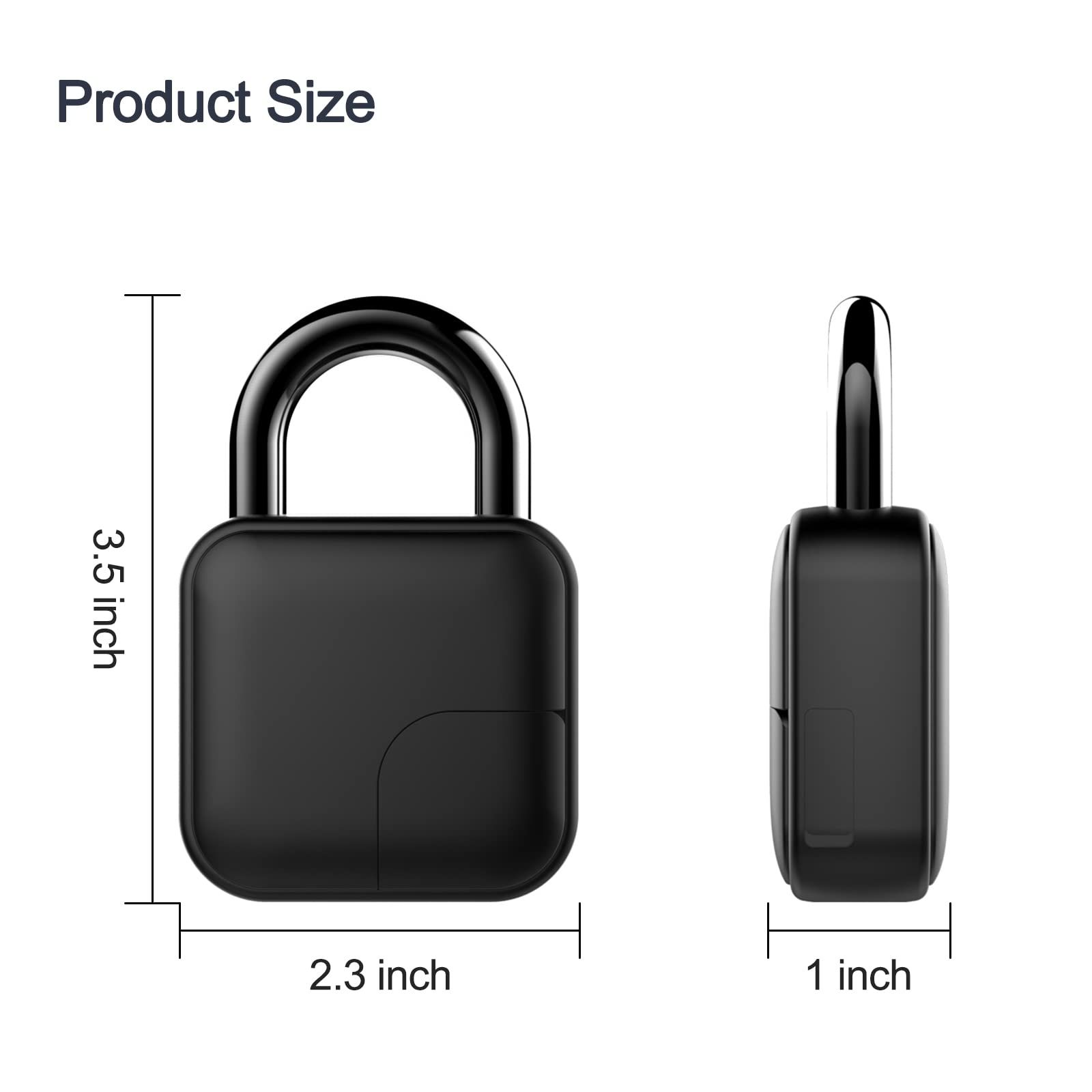 New Fingerprint Padlock, Bluetooth Lock, with Phone App Unlock, Suitable for view 5