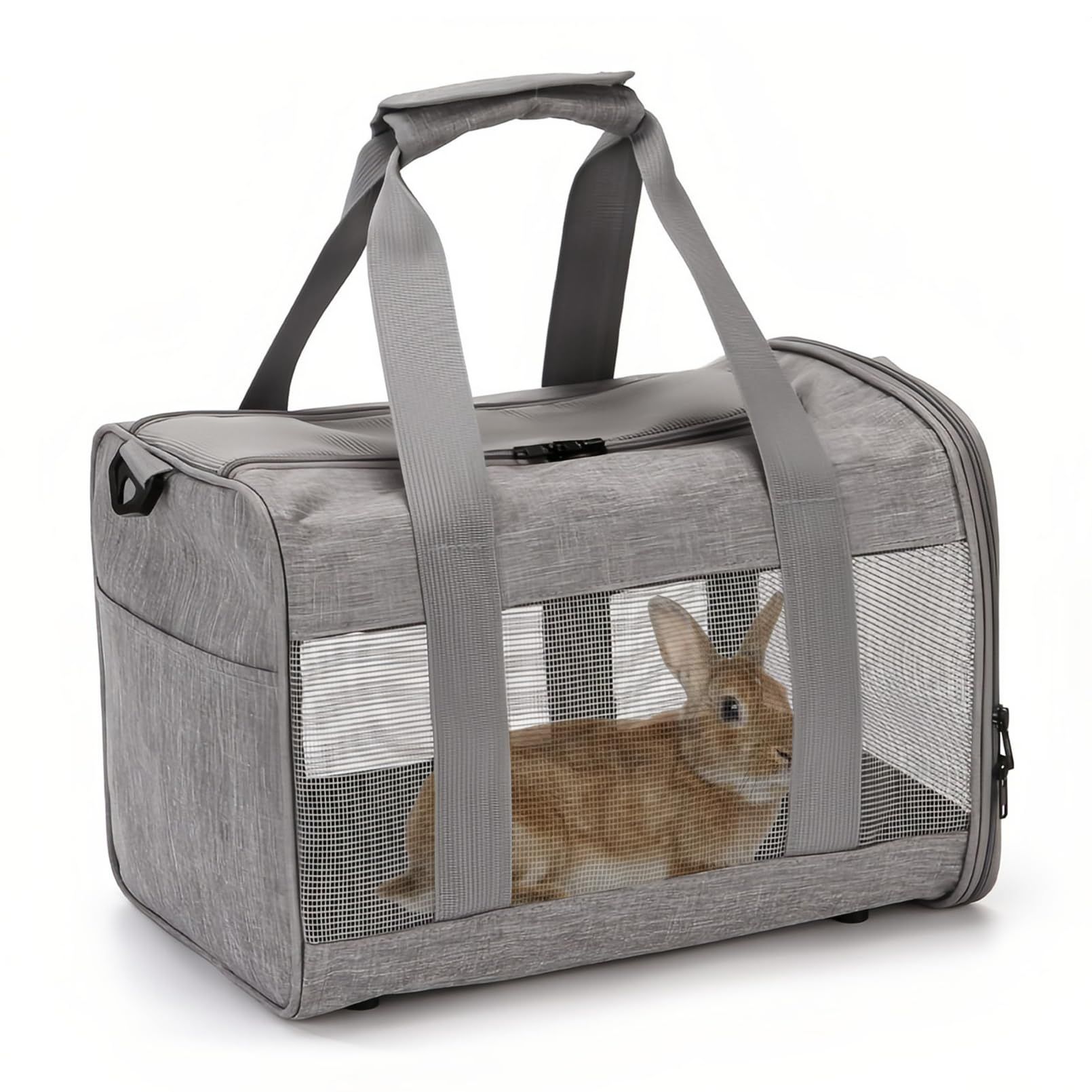 Small Pet Carrier, Guinea Pig Carrier, Bunny Carrier for Travel Camping