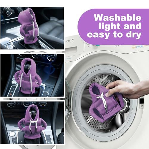 Hoodie Cover, Universal Car Shift Knob Hoodie, Mini Hoodie for Car Shifter view 4