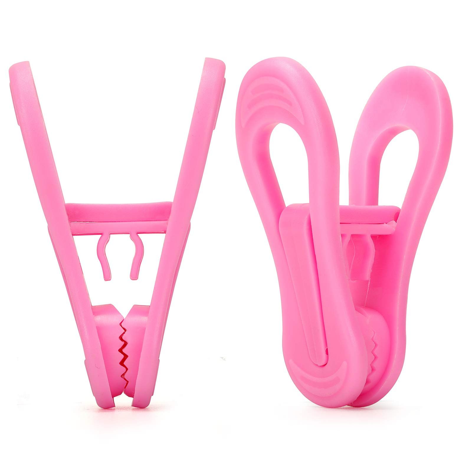 24pc Pink Plastic Hanger Clips