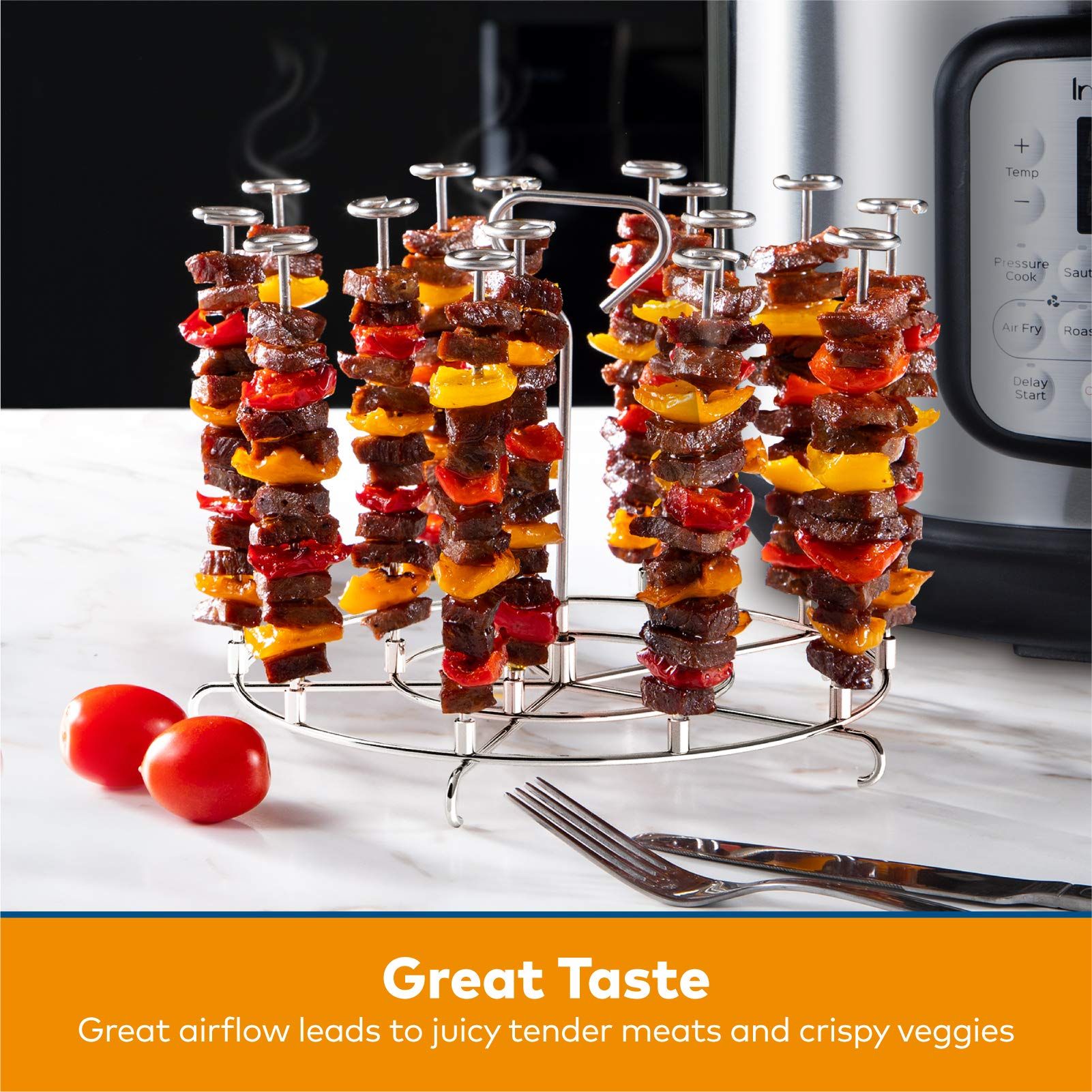 Skewer Stand Compatible with Instant Pot 8 Quart Air Fryer and 8 Quart view 2