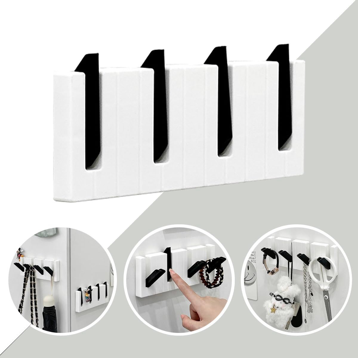 Coat Rack Wall Mounted - 8'' Long view 3