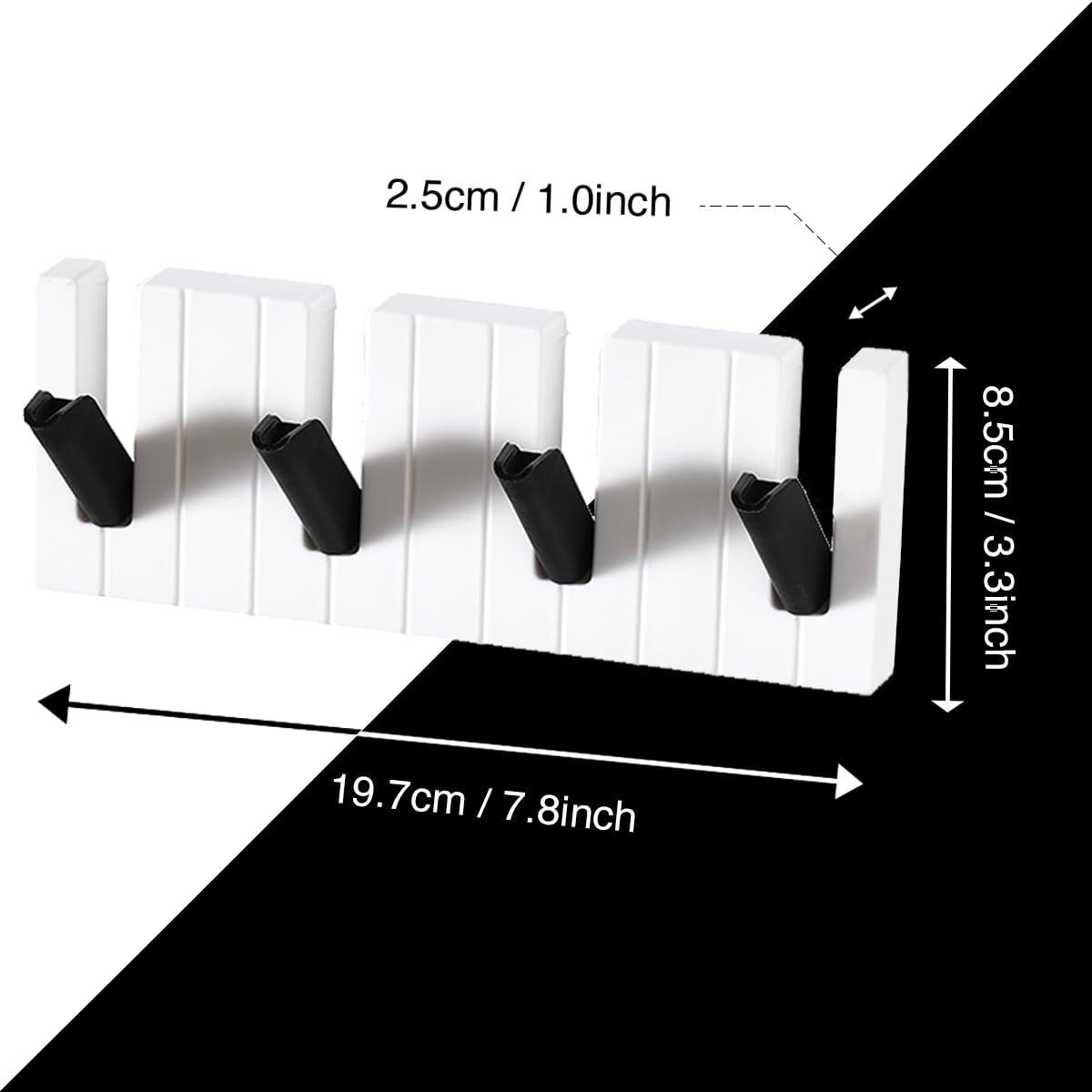 Coat Rack Wall Mounted - 8'' Long view 4