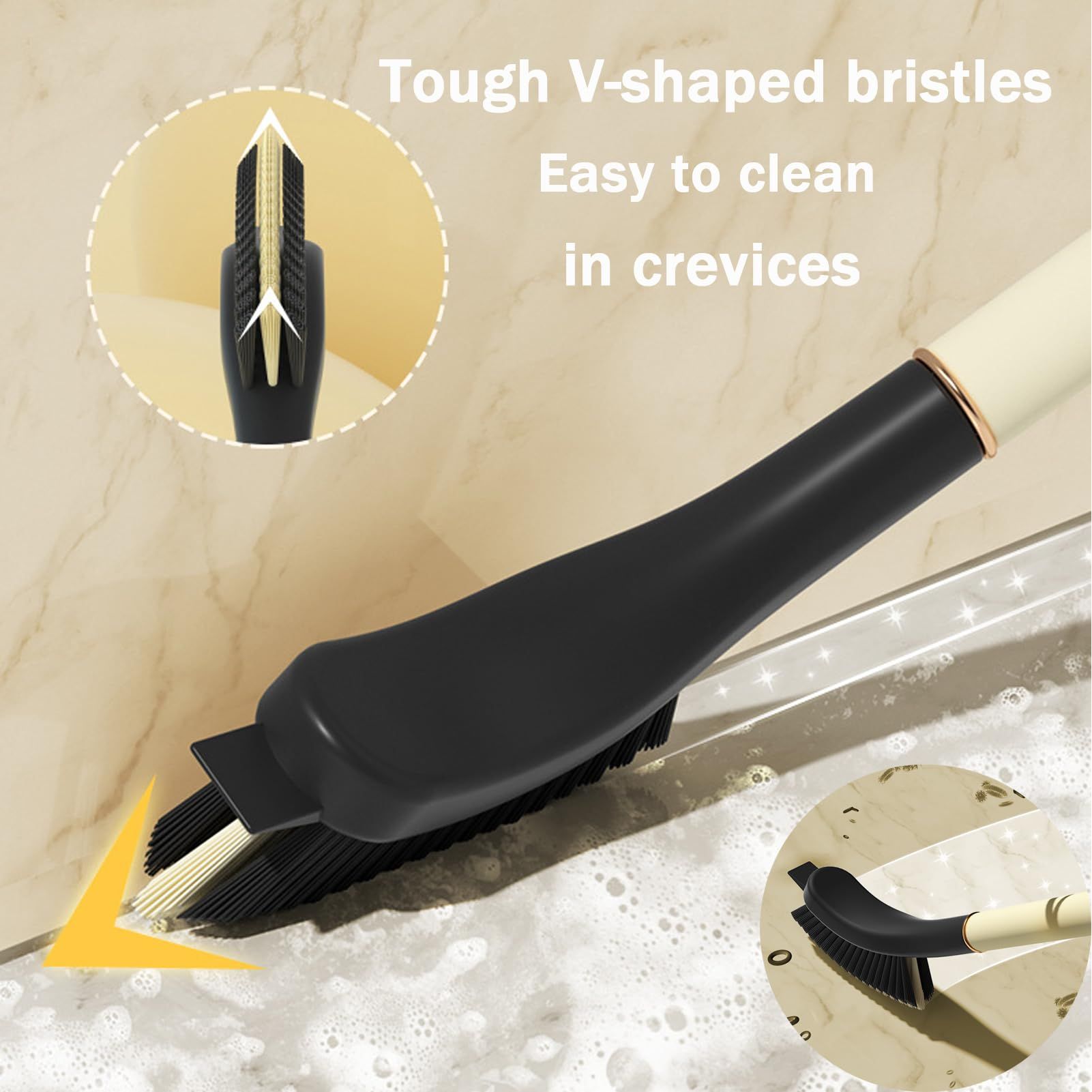 Crevice Cleaning Brush, Gap Cleaning Brush Bathroom Brush Cleaner Tool, Grout view 2