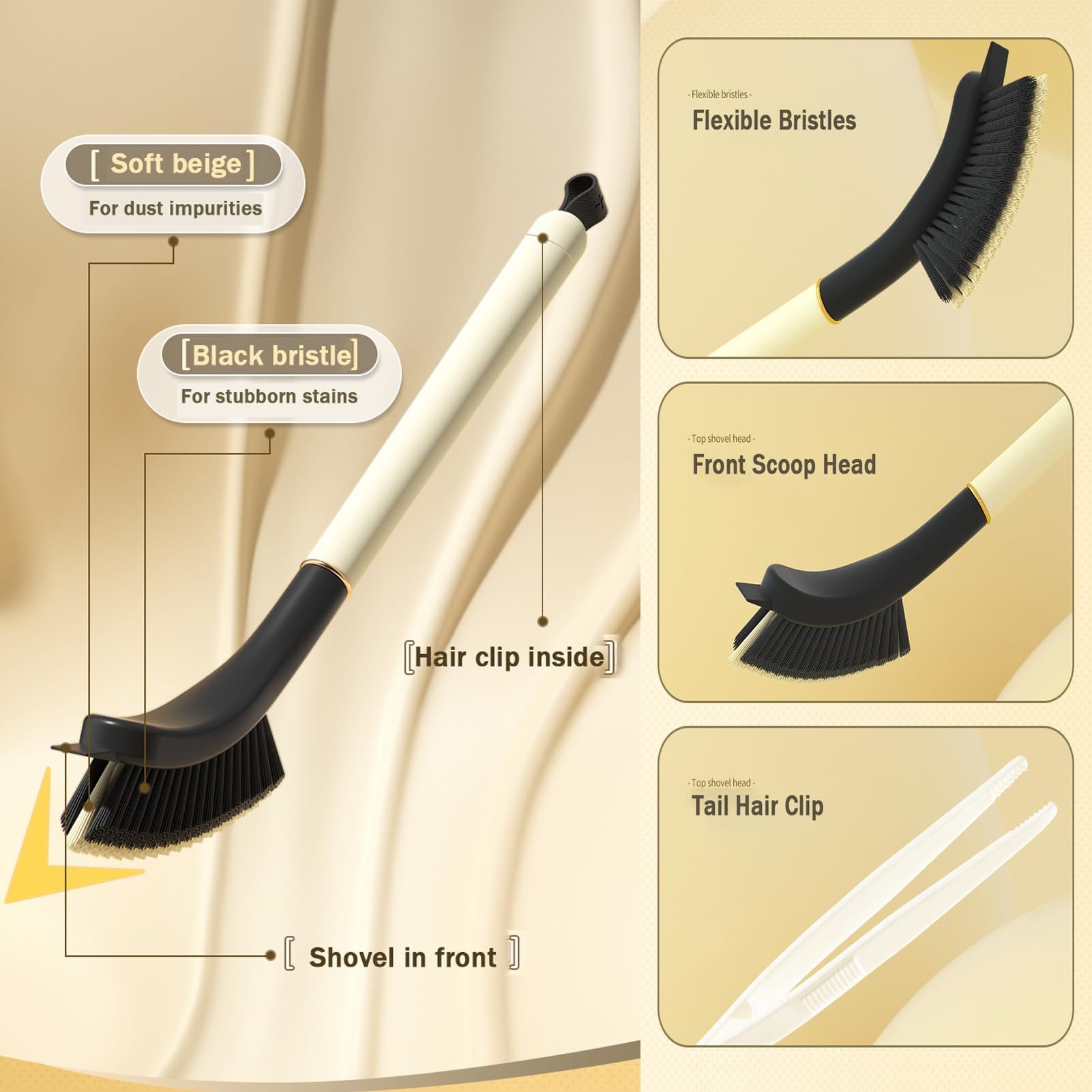 Crevice Cleaning Brush, Gap Cleaning Brush Bathroom Brush Cleaner Tool, Grout view 4
