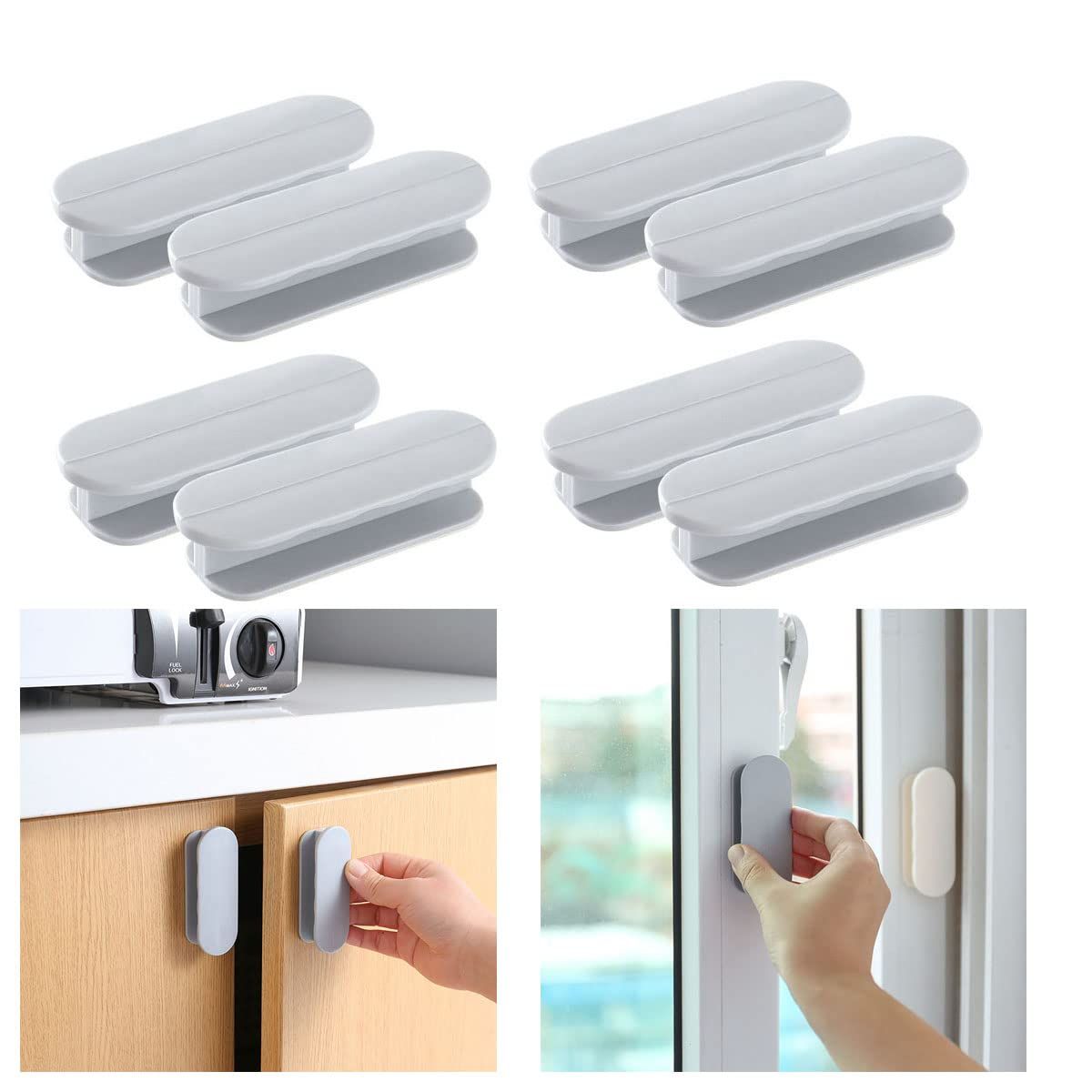 8Pcs Self-Stick Instant Cabinet Drawer-Humanity Handle Helper Auxiliary for view 5