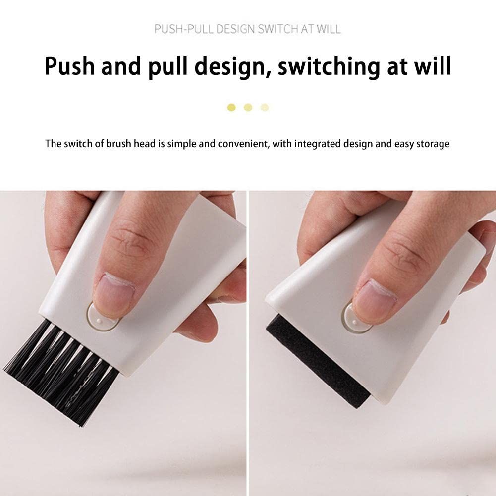 3pcs Keyboard Cleaning Brush Retractable Double Head Computer Monitor Clean view 5