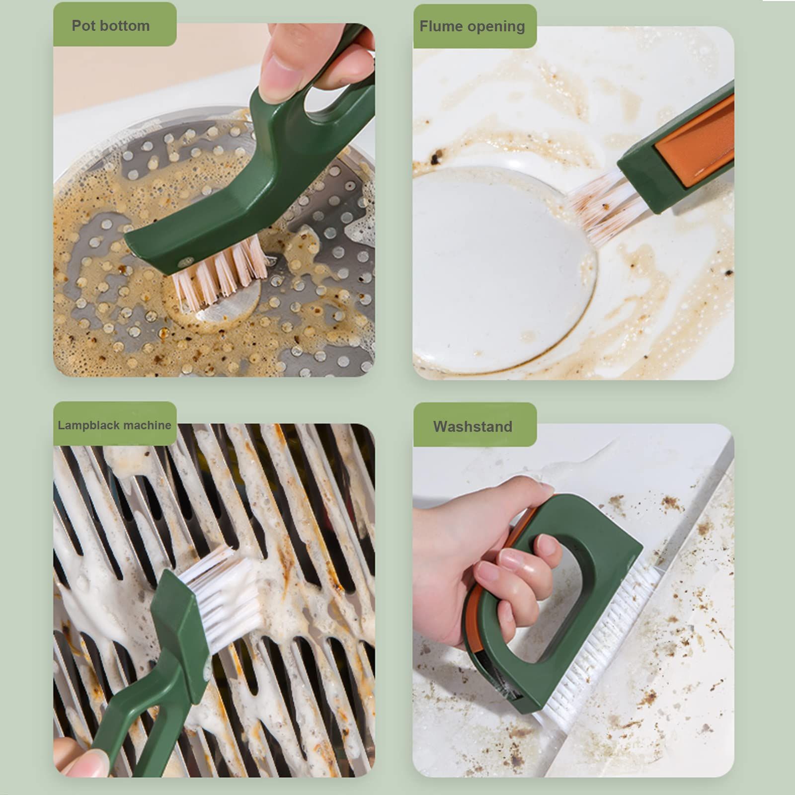 Gap Cleaning Brush Hand-held Crevice Cleaning Tools Grout Cleaner Brush Window view 4