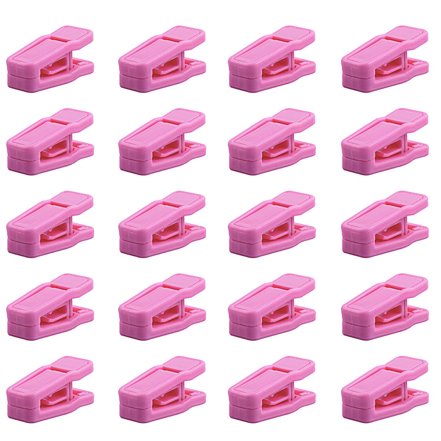Premium Heavy Duty ABS Plastic Slim-line Hanger Set of Finger Clips for Velvet view 2