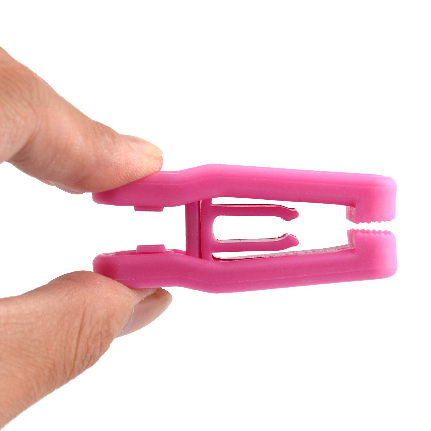 Premium Heavy Duty ABS Plastic Slim-line Hanger Set of Finger Clips for Velvet view 4