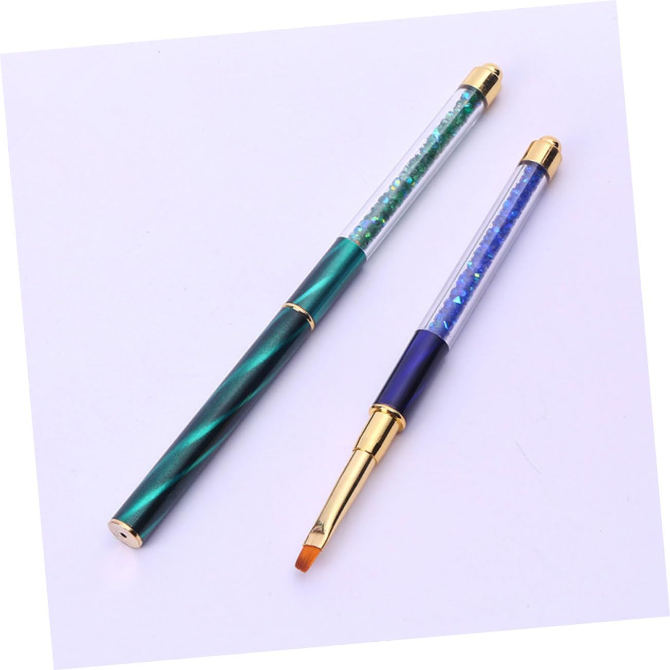 8pcs Rhinestone Handle Nail Pen Nail Art Liner Brush Nail Art Pens Glitter view 4
